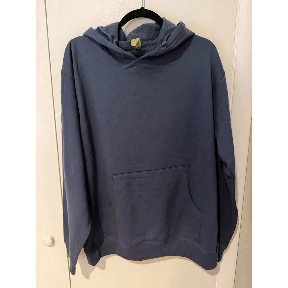 Econscious Men's Large Hoodie Pacific Blue New Without Tags Organic Cotton NWOT